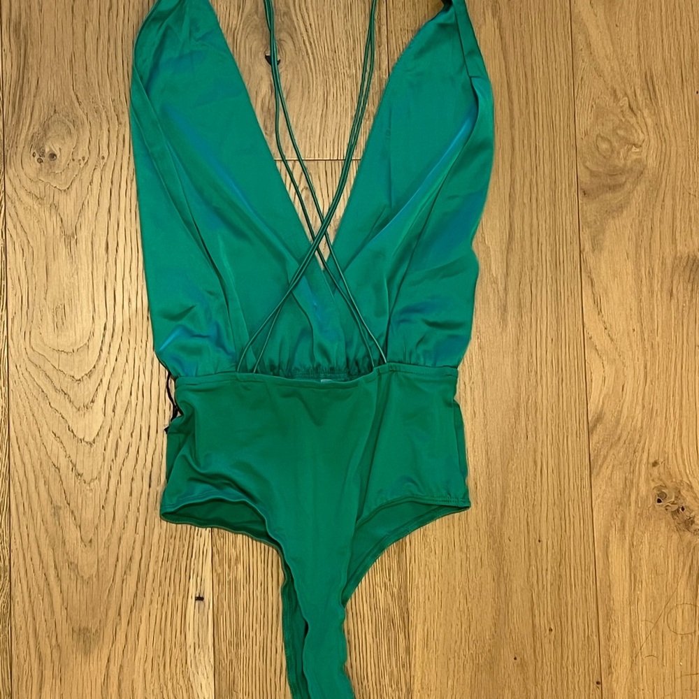 superdown Emerald Strappy Bodysuit